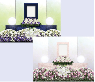 親族で送る家族葬　祭壇写真