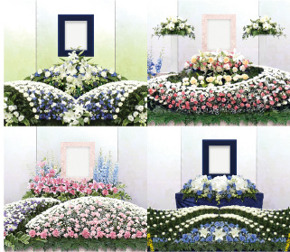 みんなで送る家族葬　祭壇写真